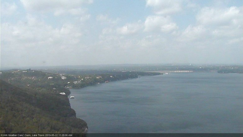 Lake Travis webcam, May 22, 2019 10:30 AM CT