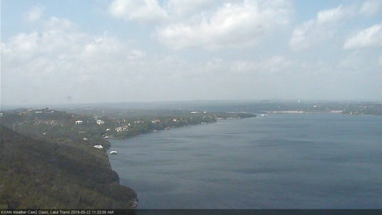 Lake Travis webcam, May 22, 2019 10:35 AM CT