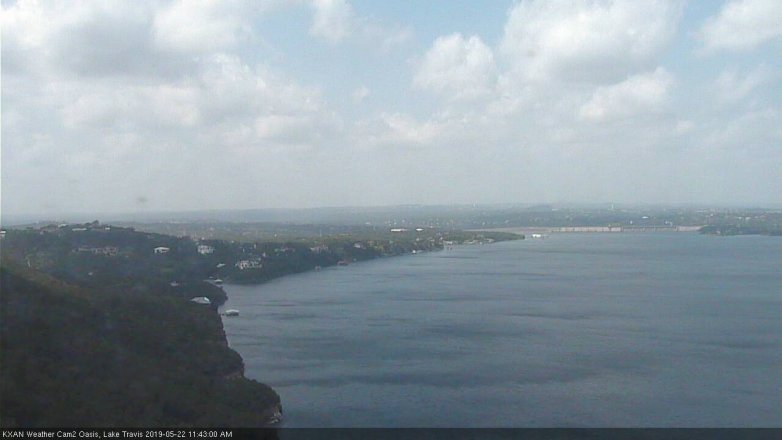 Lake Travis webcam, May 22, 2019 10:45 AM CT