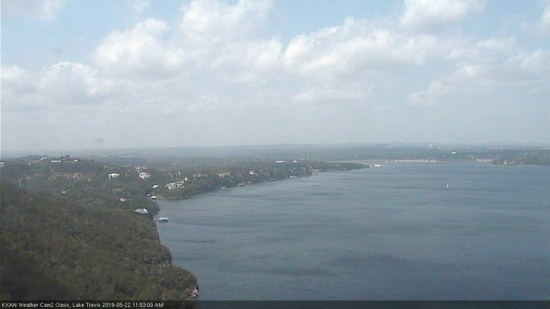 Lake Travis webcam, May 22, 2019 10:55 AM CT