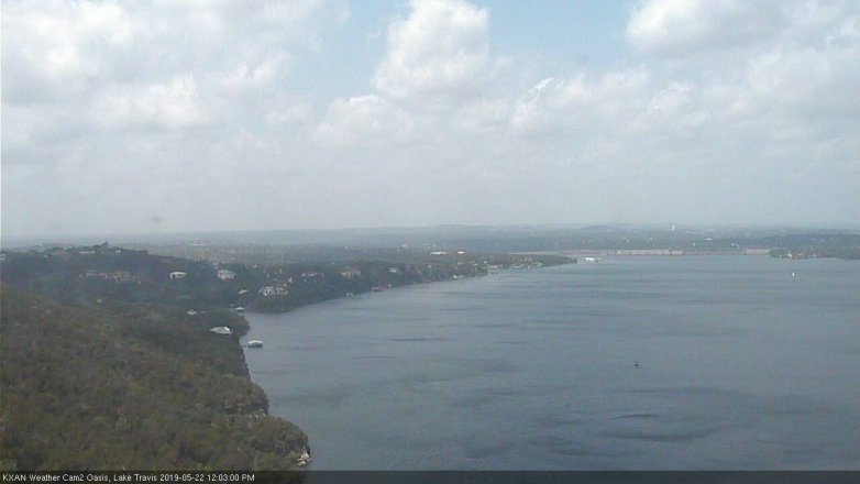 Lake Travis webcam, May 22, 2019 11:05 AM CT