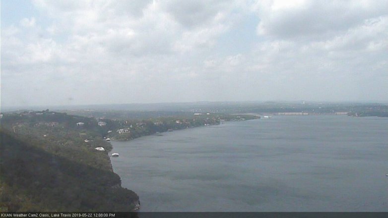 Lake Travis webcam, May 22, 2019 11:10 AM CT