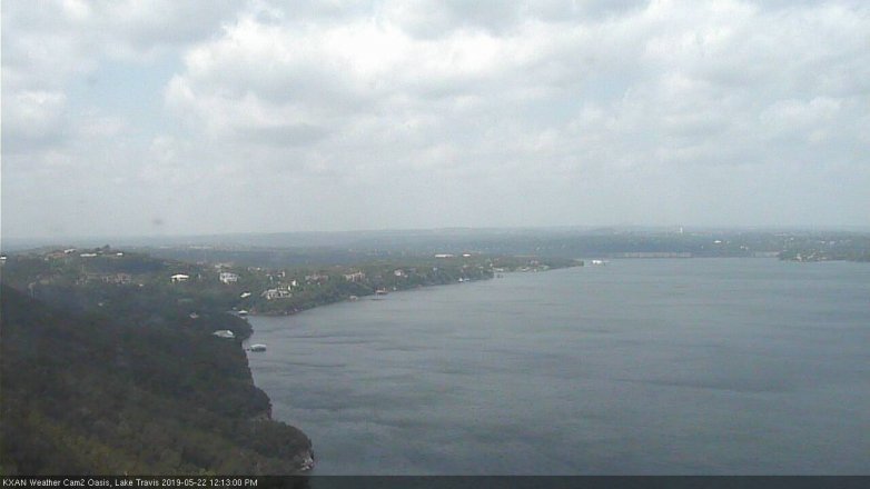 Lake Travis webcam, May 22, 2019 11:15 AM CT