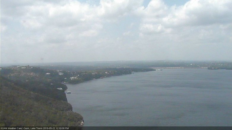 Lake Travis webcam, May 22, 2019 11:20 AM CT