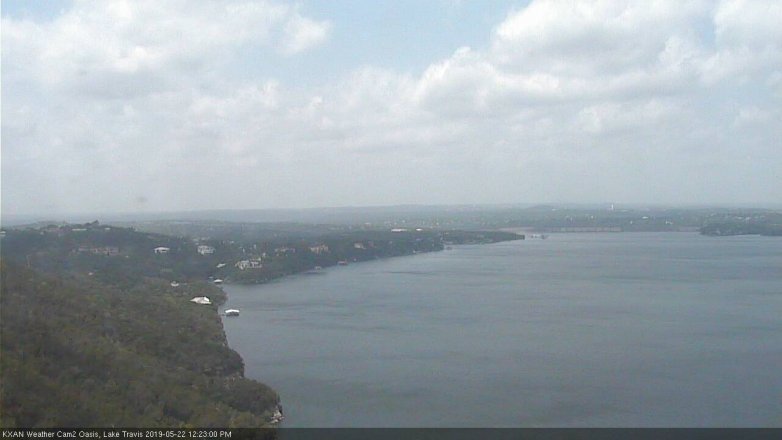 Lake Travis webcam, May 22, 2019 11:25 AM CT