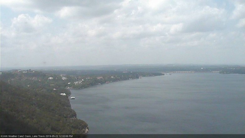 Lake Travis webcam, May 22, 2019 11:35 AM CT