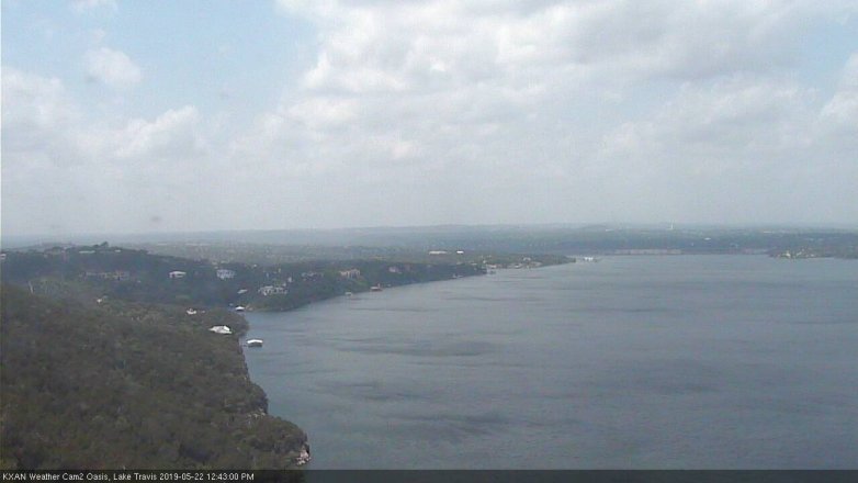 Lake Travis webcam, May 22, 2019 11:45 AM CT