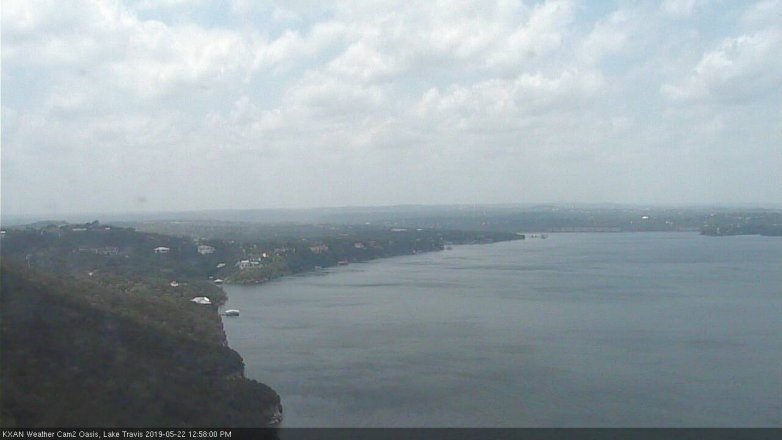 Lake Travis webcam, May 22, 2019 12:00 PM CT