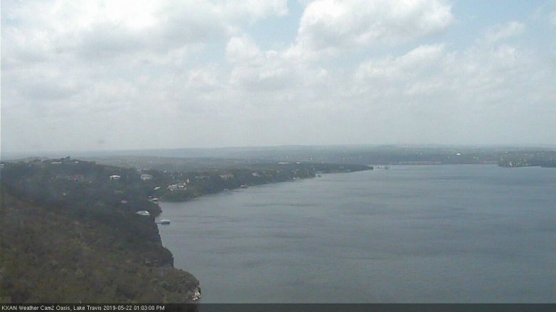 Lake Travis webcam, May 22, 2019 12:05 PM CT