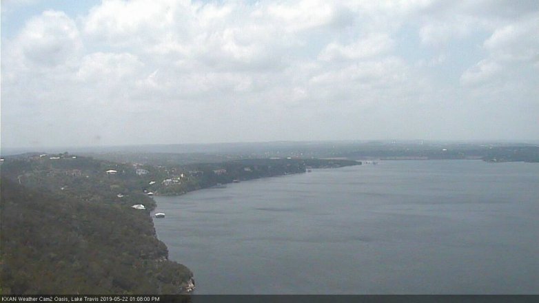 Lake Travis webcam, May 22, 2019 12:10 PM CT