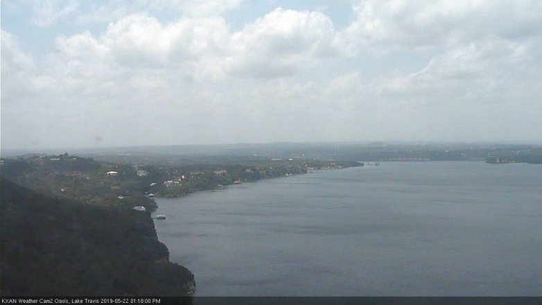 Lake Travis webcam, May 22, 2019 12:20 PM CT