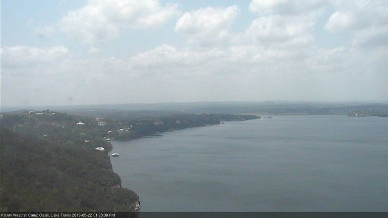 Lake Travis webcam, May 22, 2019 12:30 PM CT
