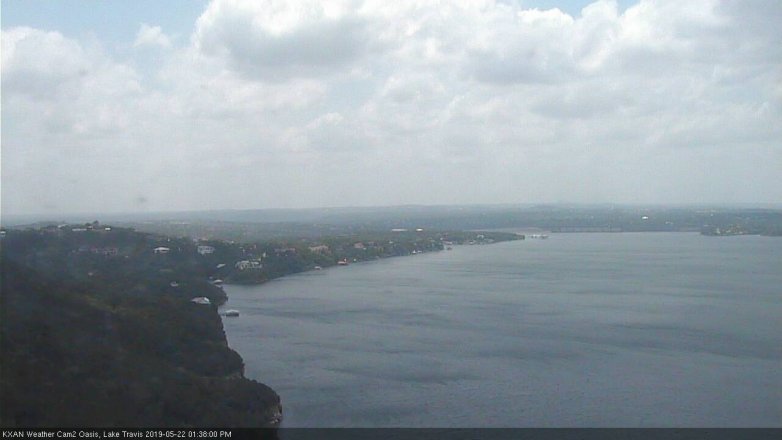 Lake Travis webcam, May 22, 2019 12:40 PM CT