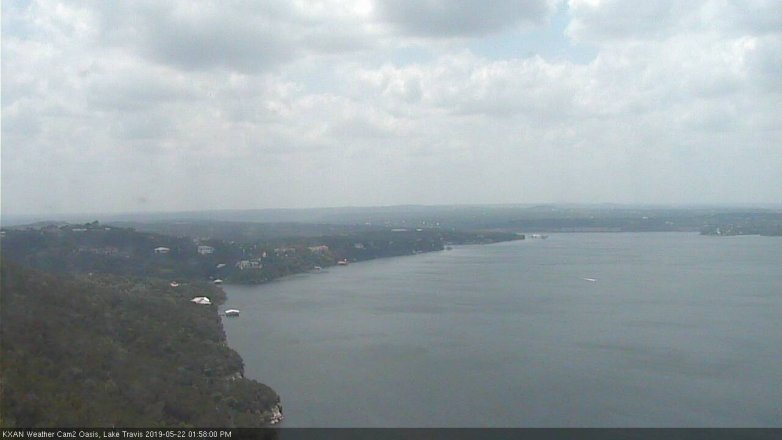 Lake Travis webcam, May 22, 2019 1:00 PM CT