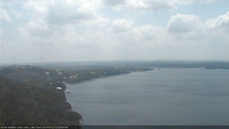 Lake Travis webcam, May 22, 2019 1:30 PM CT
