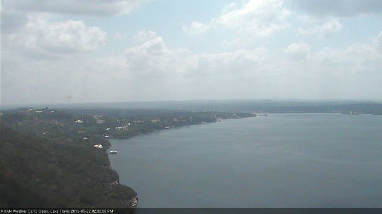 Lake Travis webcam, May 22, 2019 1:35 PM CT