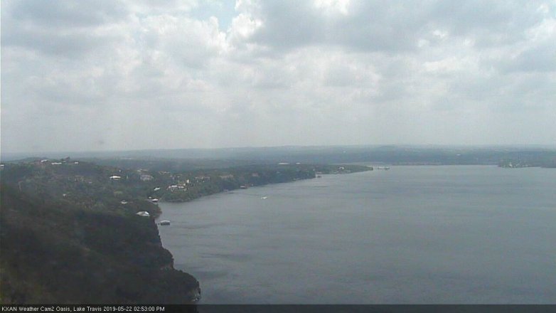 Lake Travis webcam, May 22, 2019 1:55 PM CT
