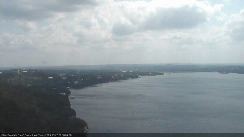 Lake Travis webcam, May 22, 2019 2:35 PM CT