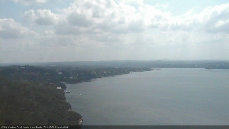 Lake Travis webcam, May 22, 2019 2:45 PM CT
