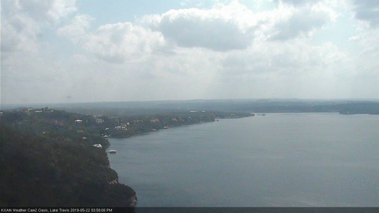Lake Travis webcam, May 22, 2019 3:00 PM CT