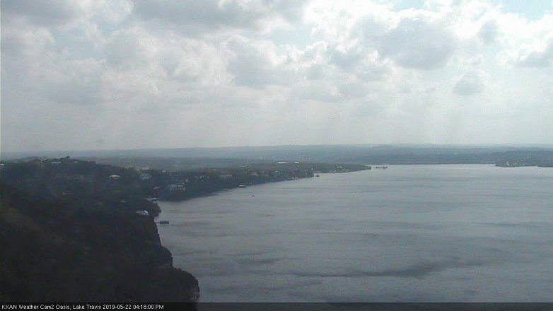 Lake Travis webcam, May 22, 2019 3:20 PM CT