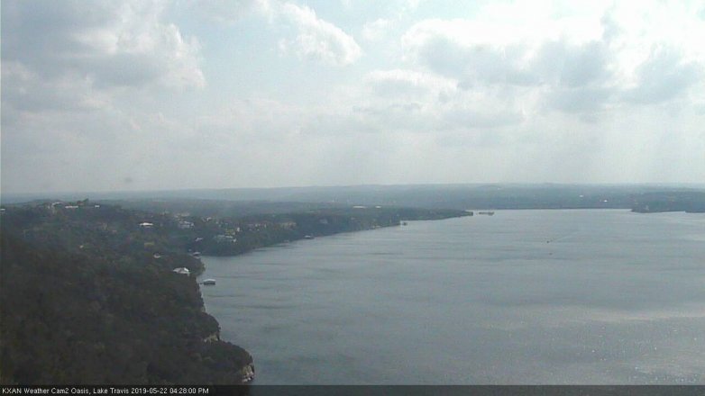 Lake Travis webcam, May 22, 2019 3:30 PM CT