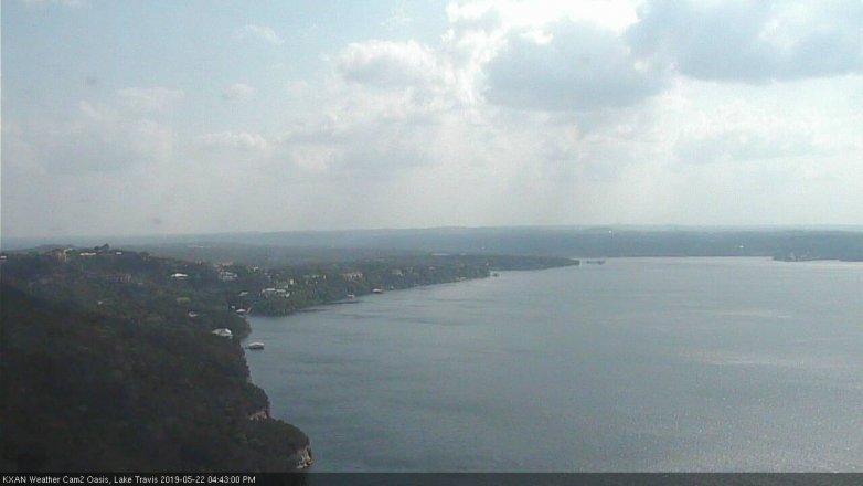 Lake Travis webcam, May 22, 2019 3:45 PM CT