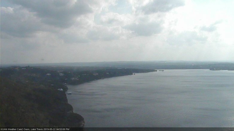 Lake Travis webcam, May 22, 2019 3:55 PM CT