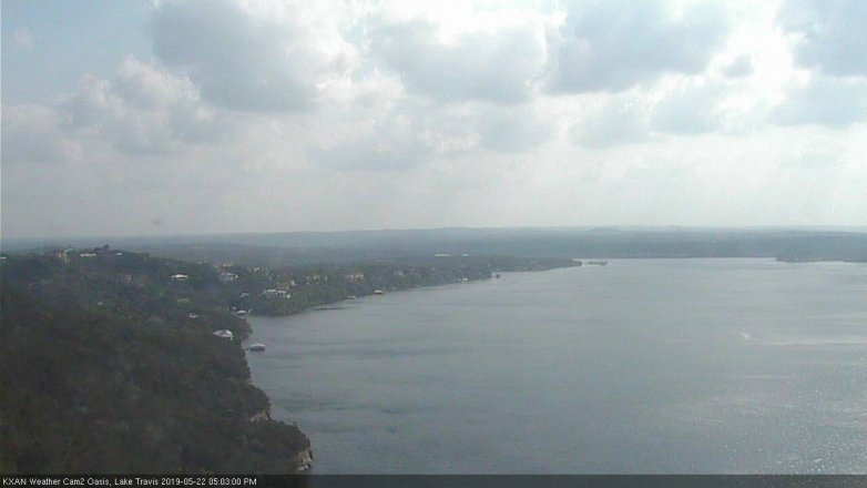 Lake Travis webcam, May 22, 2019 4:05 PM CT