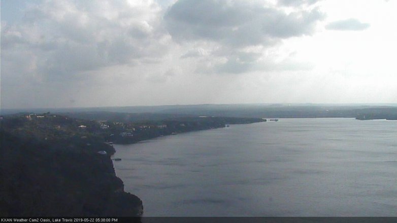 Lake Travis webcam, May 22, 2019 4:40 PM CT