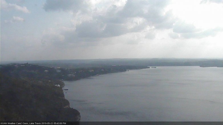 Lake Travis webcam, May 22, 2019 4:45 PM CT
