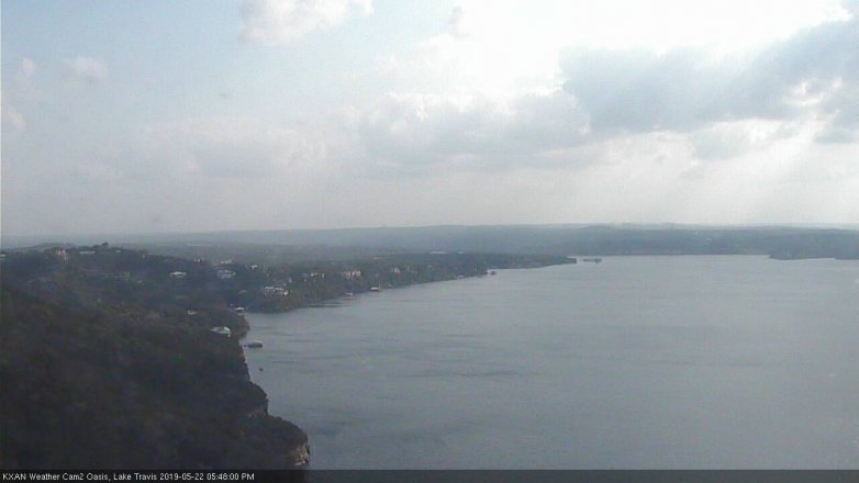 Lake Travis webcam, May 22, 2019 4:50 PM CT