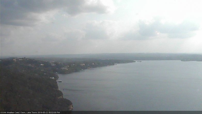 Lake Travis webcam, May 22, 2019 4:55 PM CT