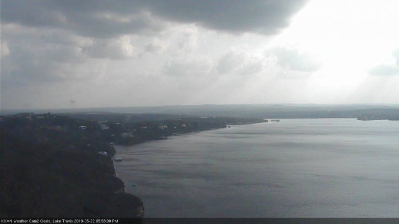 Lake Travis webcam, May 22, 2019 5:00 PM CT