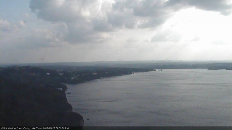 Lake Travis webcam, May 22, 2019 5:05 PM CT