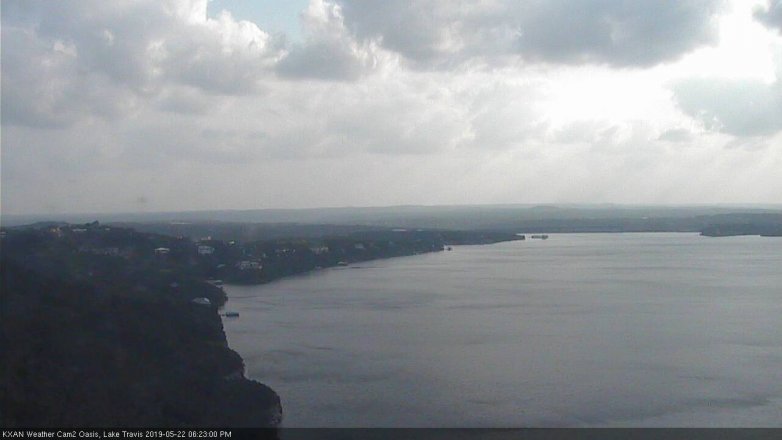 Lake Travis webcam, May 22, 2019 5:25 PM CT