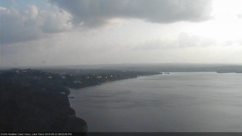 Lake Travis webcam, May 22, 2019 5:55 PM CT