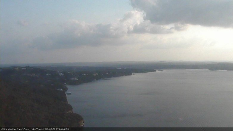 Lake Travis webcam, May 22, 2019 6:05 PM CT
