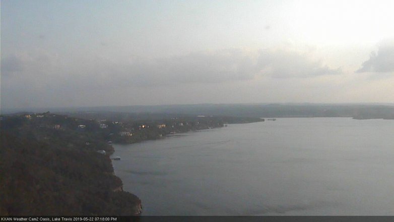 Lake Travis webcam, May 22, 2019 6:20 PM CT