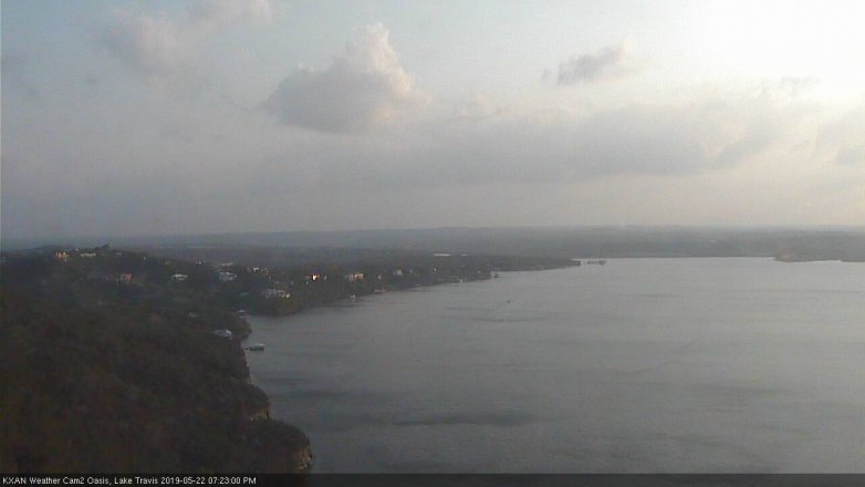 Lake Travis webcam, May 22, 2019 6:25 PM CT