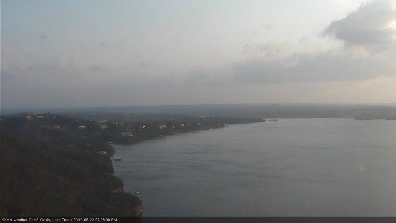 Lake Travis webcam, May 22, 2019 6:30 PM CT