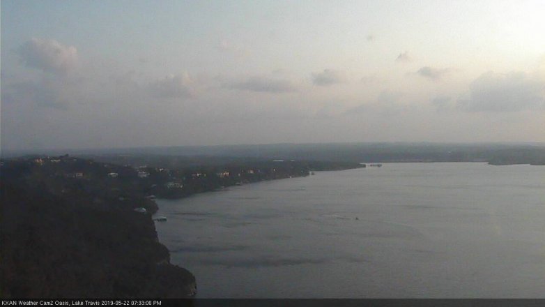 Lake Travis webcam, May 22, 2019 6:35 PM CT