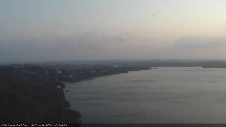 Lake Travis webcam, May 22, 2019 6:50 PM CT