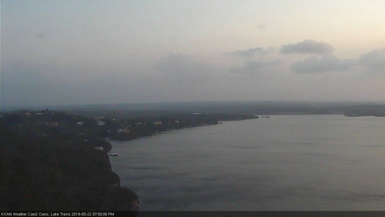 Lake Travis webcam, May 22, 2019 7:00 PM CT