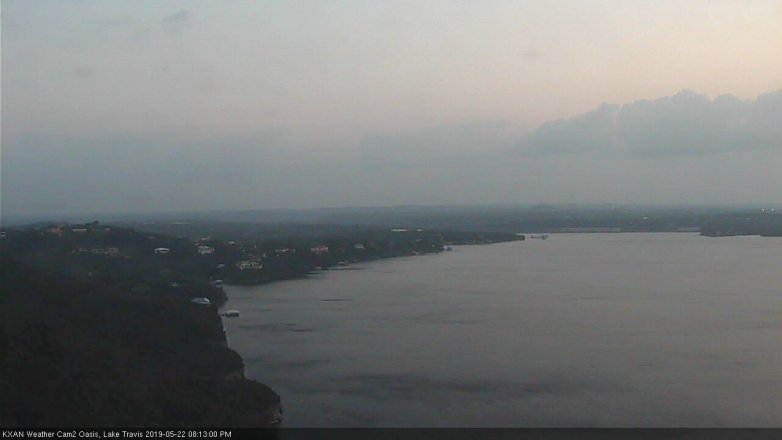 Lake Travis webcam, May 22, 2019 7:15 PM CT