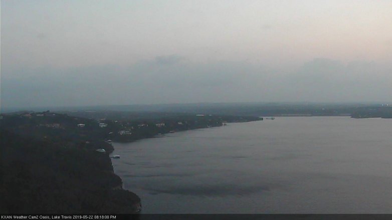 Lake Travis webcam, May 22, 2019 7:20 PM CT
