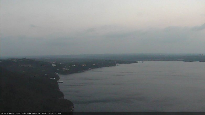 Lake Travis webcam, May 22, 2019 7:25 PM CT