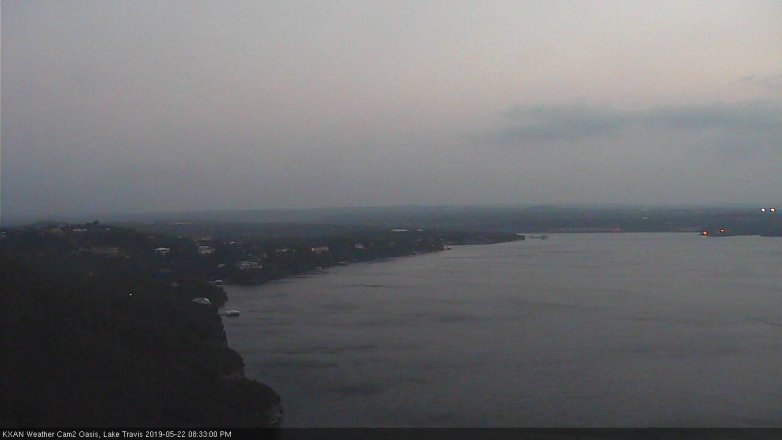 Lake Travis webcam, May 22, 2019 7:35 PM CT