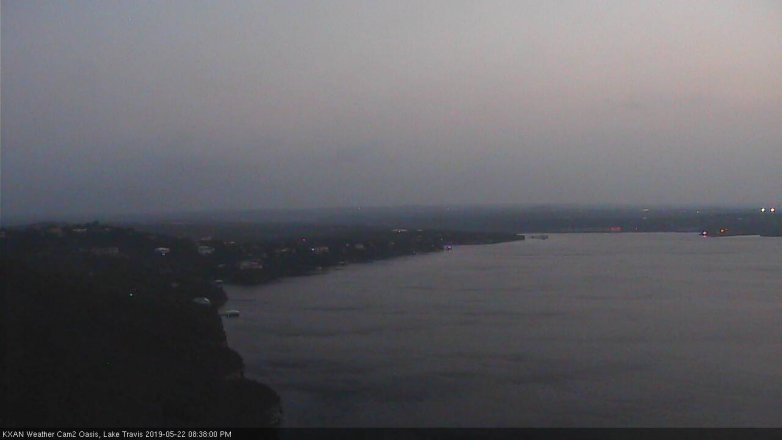 Lake Travis webcam, May 22, 2019 7:40 PM CT