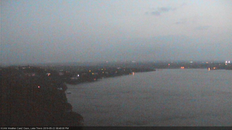 Lake Travis webcam, May 22, 2019 7:50 PM CT